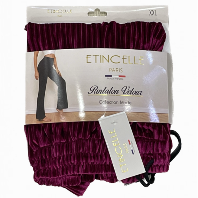 Etincelle- Pantalon velours femme